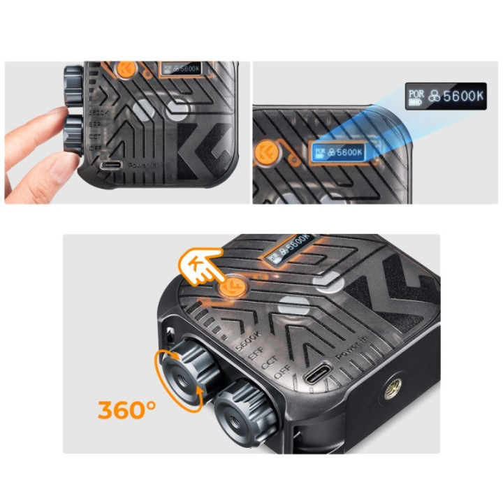 Lampa LED kompaktowa 2500-9900K K&F Concept KF34.035