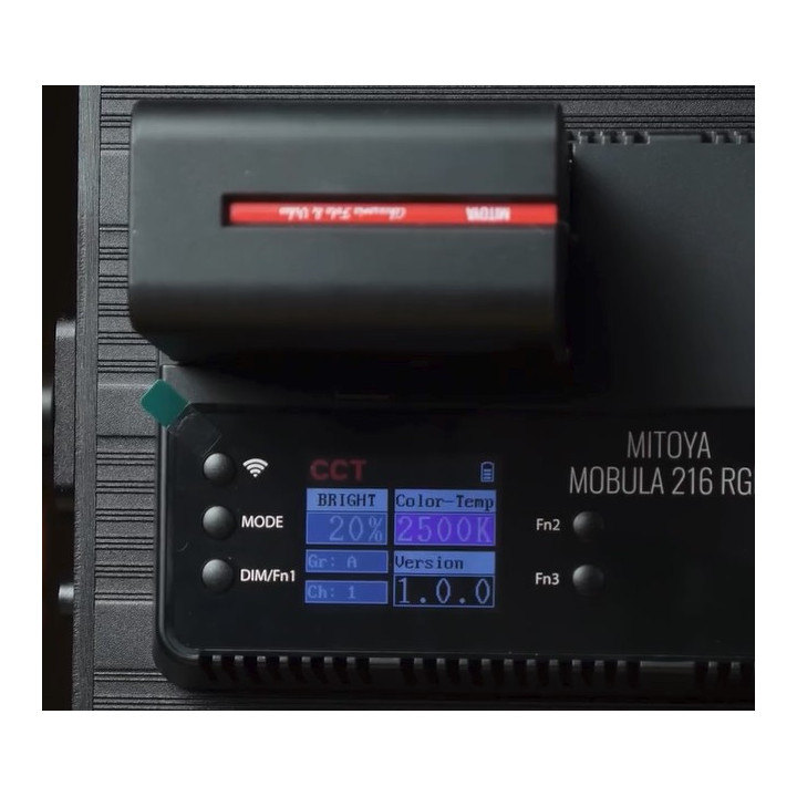 MITOYA MOBULA 216 Lampa LED 500-8500K + RGB
