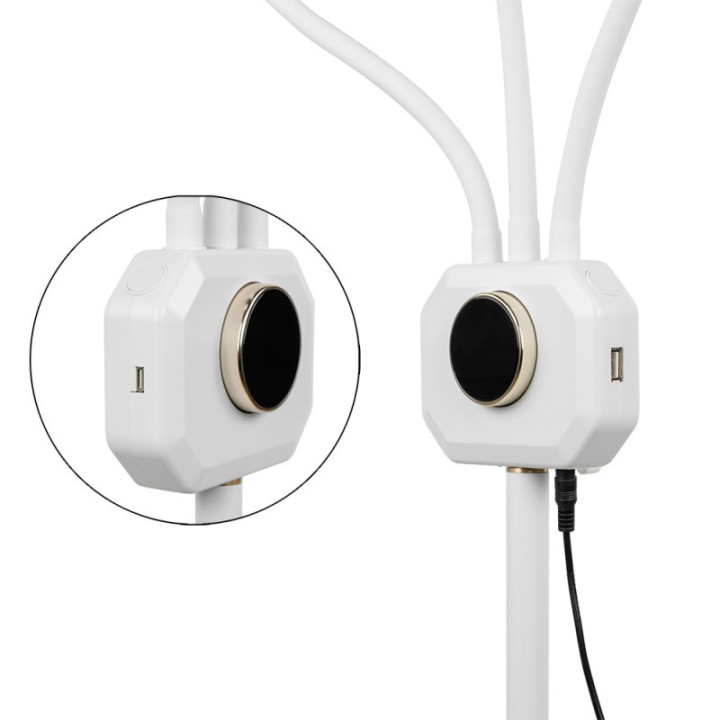 Lampa kosmetyczna LED 3000-6000K na statywie biała MITOYA LUMERA