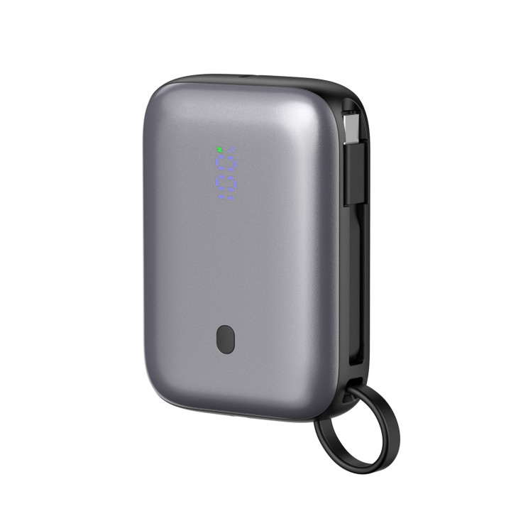 PLATINET PMPB1020C Powerbank 10000 mAh 20W PD LED szary