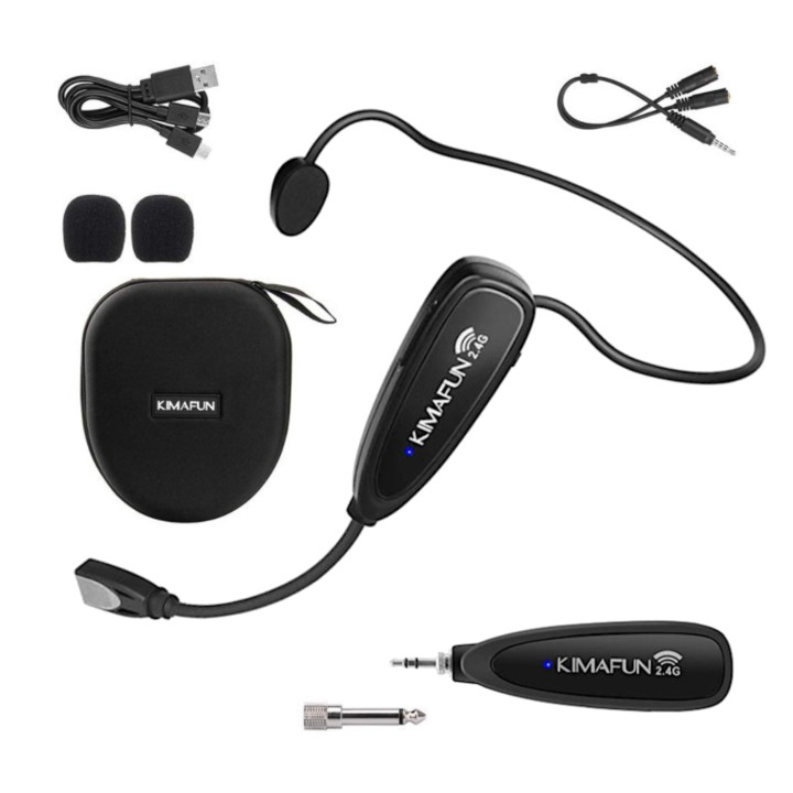 KIMAFUN KM-G100-1 Bezprzewodowy mikrofon nagłowny
