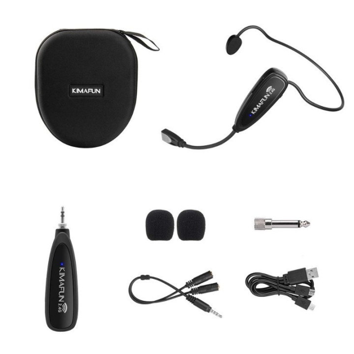 KIMAFUN KM-G100-1 Bezprzewodowy mikrofon nagłowny