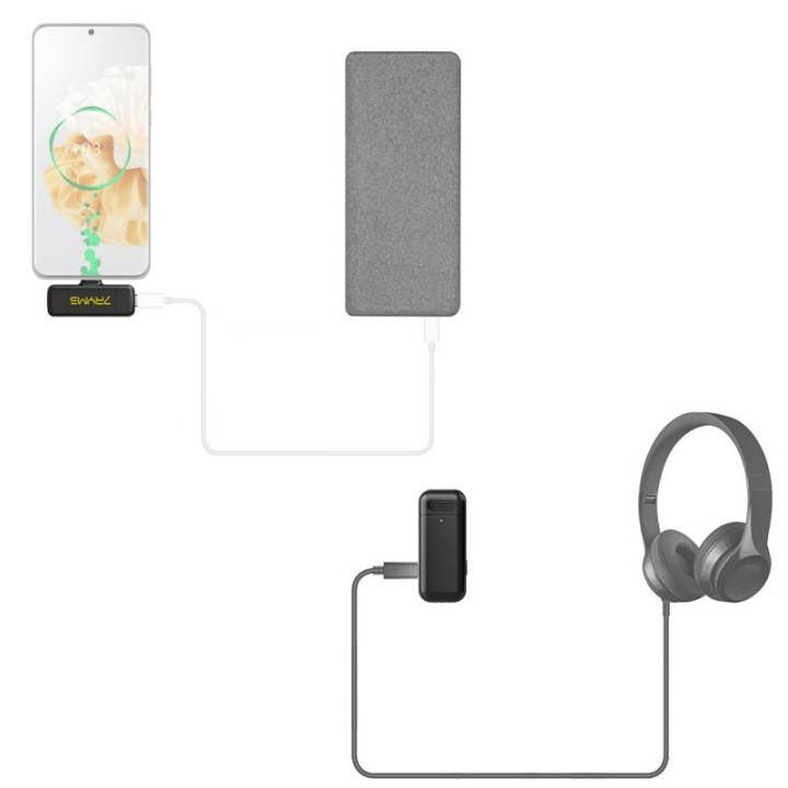 7RYMS S1 Bezprzewodowy zestaw mikrofonowy USB-C