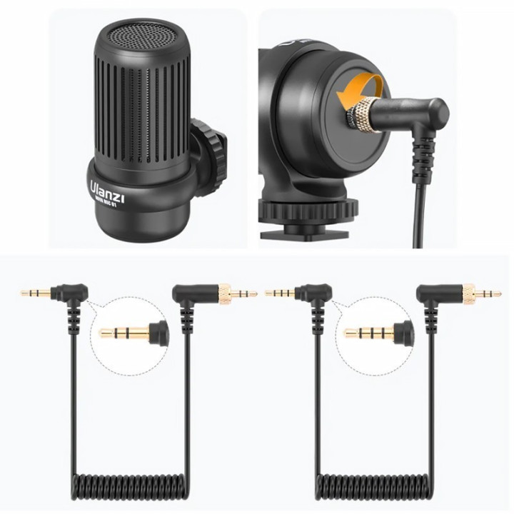 Mikrofon pojemnościowy mini jack 3,5mm ULANZI Nova Mic 01