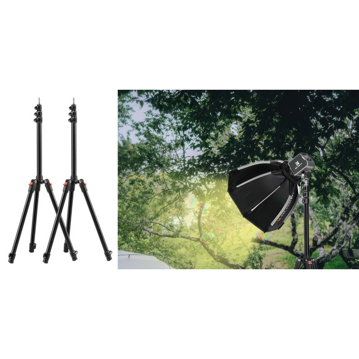 K&F Concept KF5113 Zestaw 2 statywów oświetleniowych 200 cm