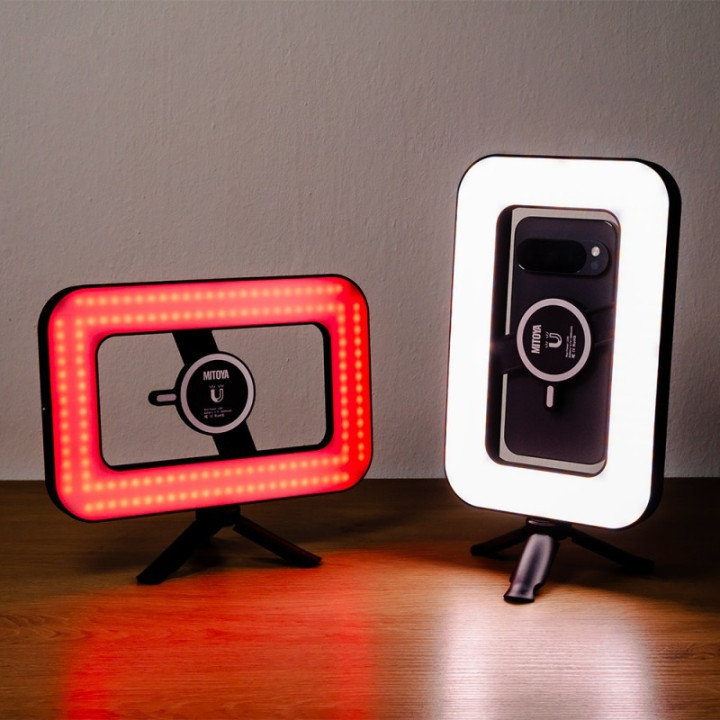 MITOYA ACARA RGB Lampa LED z magnetycznym uchwytem do telefonu