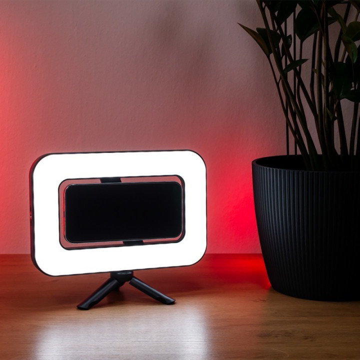 MITOYA ACARA Bi-color Lampa LED z magnetycznym uchwytem do telefonu