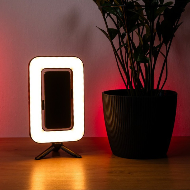 MITOYA ACARA Bi-color Lampa LED z magnetycznym uchwytem do telefonu