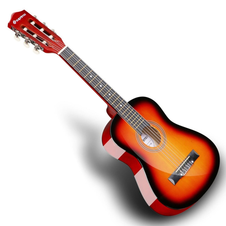 Gitara klasyczna 1/4 zestaw kostki pasek struny pokrowiec akordy tuner