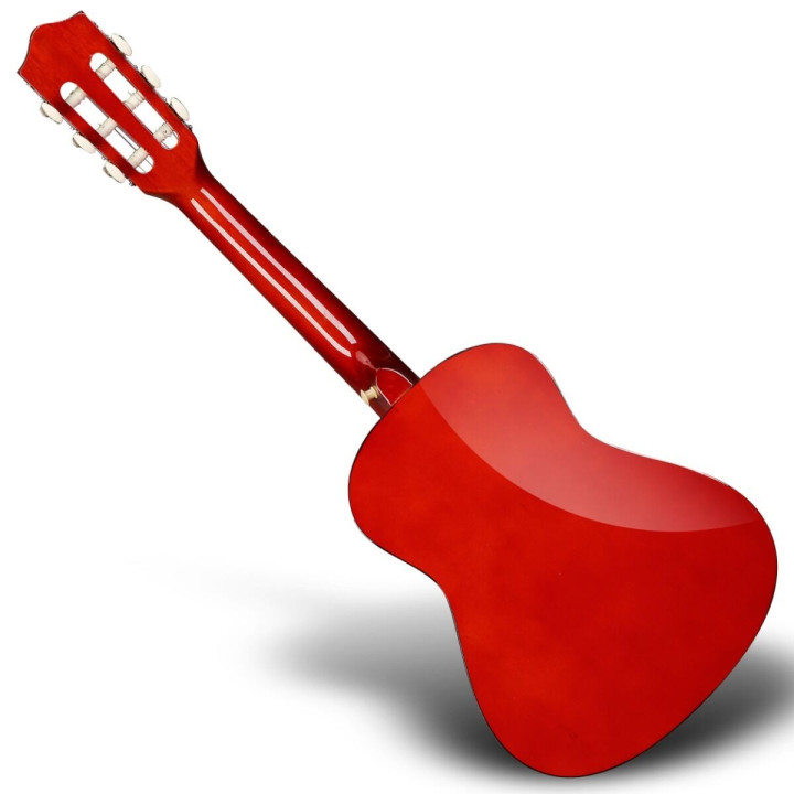 Gitara klasyczna 1/4 zestaw kostki pasek struny pokrowiec akordy tuner