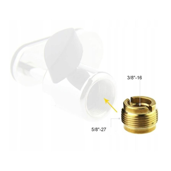 MOZOS Adapter do mikrofonu gwintowany zenski 3/8"-5/8" meski
