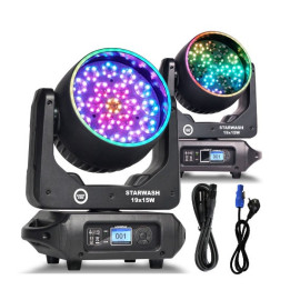 Głowica ruchoma wash oświetlenie sceniczne LED DMX 162x0,5W RGB