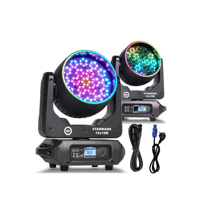 Głowica ruchoma wash oświetlenie sceniczne LED DMX 162x0,5W RGB