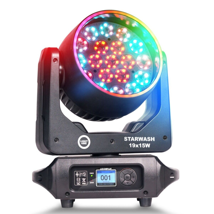 Głowica ruchoma wash oświetlenie sceniczne LED DMX 162x0,5W RGB