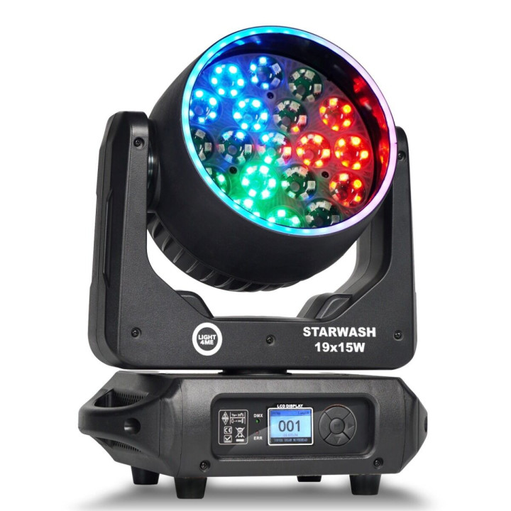 Głowica ruchoma wash oświetlenie sceniczne LED DMX 162x0,5W RGB