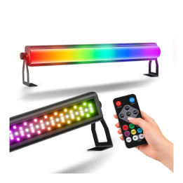 Listwa oświetleniowa LED DMX 72x0,3W zdejmowany dyfuzor + pilot