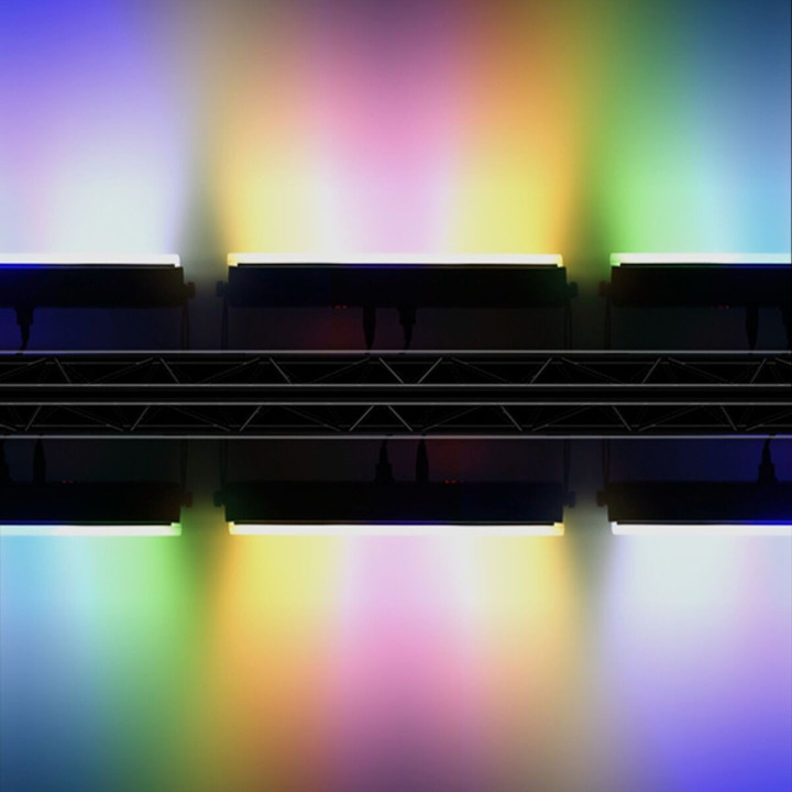Listwa oświetleniowa LED DMX 72x0,3W zdejmowany dyfuzor + pilot