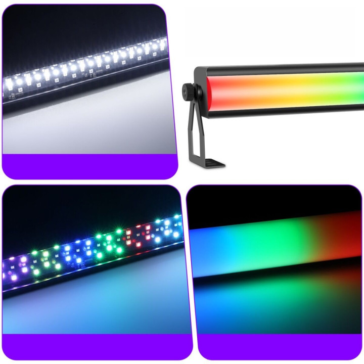 Listwa oświetleniowa LED DMX 72x0,3W zdejmowany dyfuzor + pilot