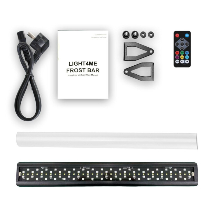 Listwa oświetleniowa LED DMX 72x0,3W zdejmowany dyfuzor + pilot