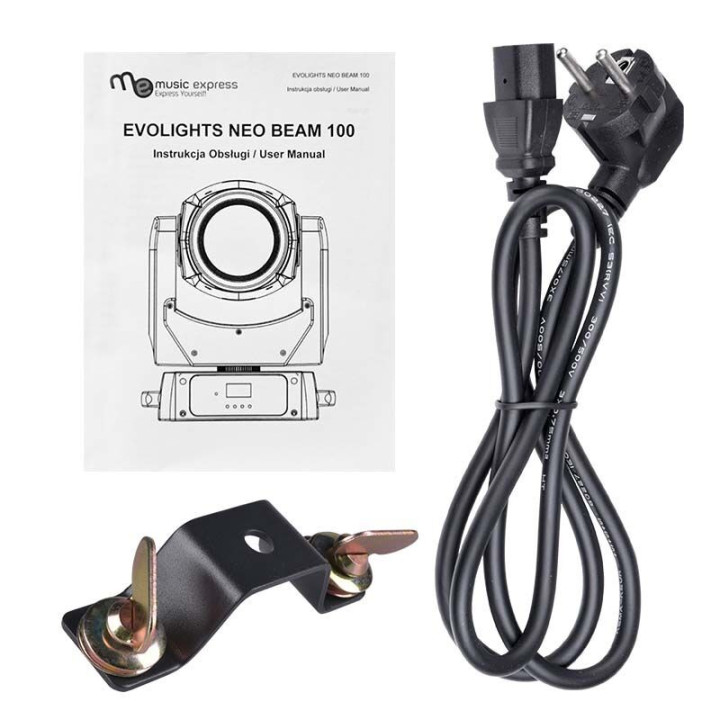 Głowica ruchoma LED oświetlenie estradowe EVOLIGHTS NEO BEAM 100W