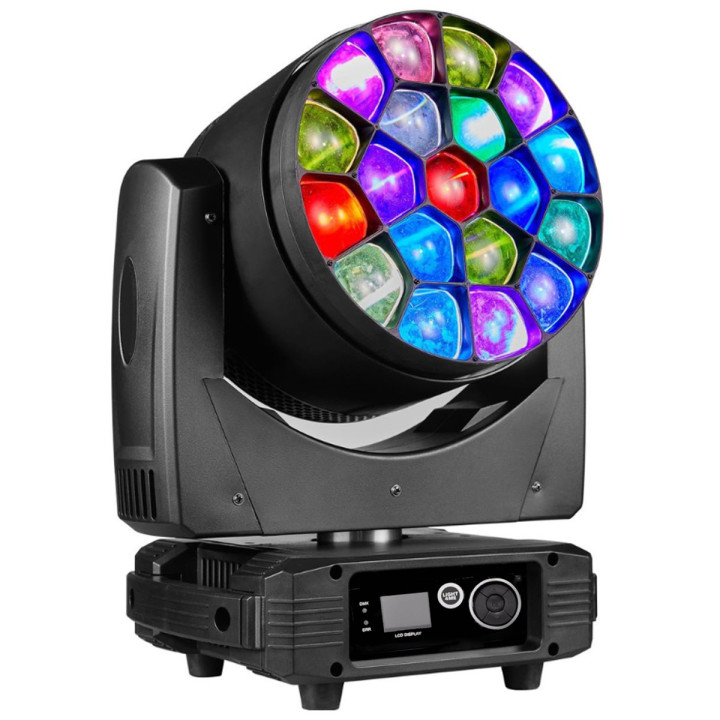 Głowica ruchoma LED wash oświetlenie sceniczne 19x15W LED RGBW