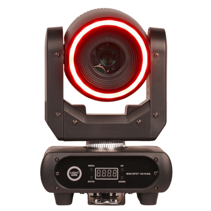 LIGHT4ME MINI SPOT 100 RING głowica ruchoma spot efekt ring oświetlenie sceniczne 100W LED+24x0,2W RGB