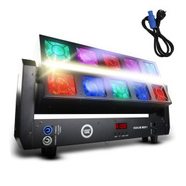 LIGHT4ME VENOM MBS1 ruchomy efekt stroboskop LED DMX Beam 10x25W RGBW