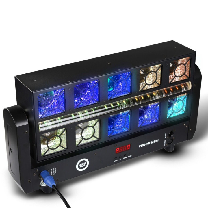 LIGHT4ME VENOM MBS1 ruchomy efekt stroboskop LED DMX Beam 10x25W RGBW