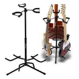 Stojak statyw gitarowy na 3 gitary stalowy wolnostojący do 30 kg