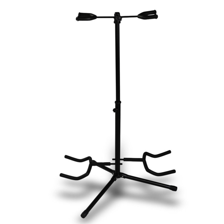Stojak statyw gitarowy na 2 gitary stalowy wolnostojący do 30 kg