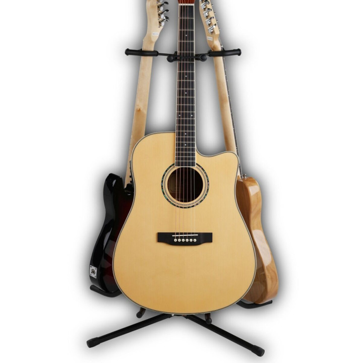 Stojak statyw gitarowy na 3 gitary stalowy wolnostojący do 30 kg