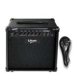 Wzmacniacz 20W do gitary elektrycznej czarny efekt drive reverb EQ AUX