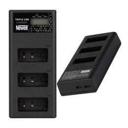 Ładowarka trzykanałowa CD-USB-C do akumulatorów LP-E17 do Canon