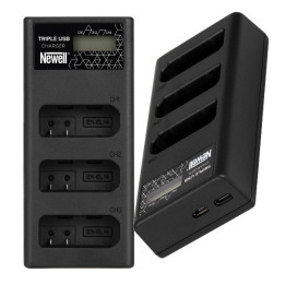 Ładowarka trzykanałowa CD-USB-C do akumulatorów EN-EL14 do Nikon