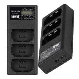 Ładowarka trzykanałowa CD-USB-C do akumulatorów LP-E6 do Canon