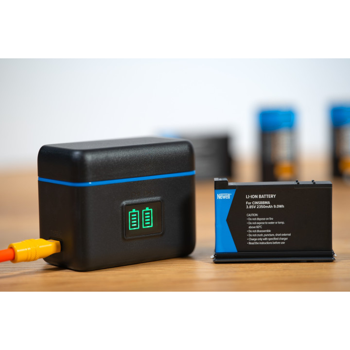 Ładowarka dwukanałowa STD-USB do akumulatorów CINSBBMA do Insta360 X4