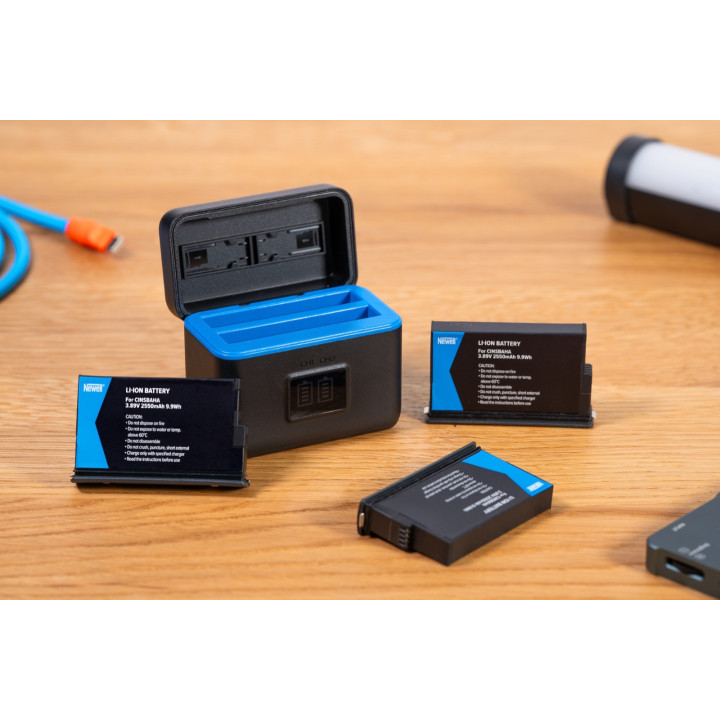 Ładowarka dwukanałowa STD-USB do akumulatorów CINSBAHA do Insta360 X5