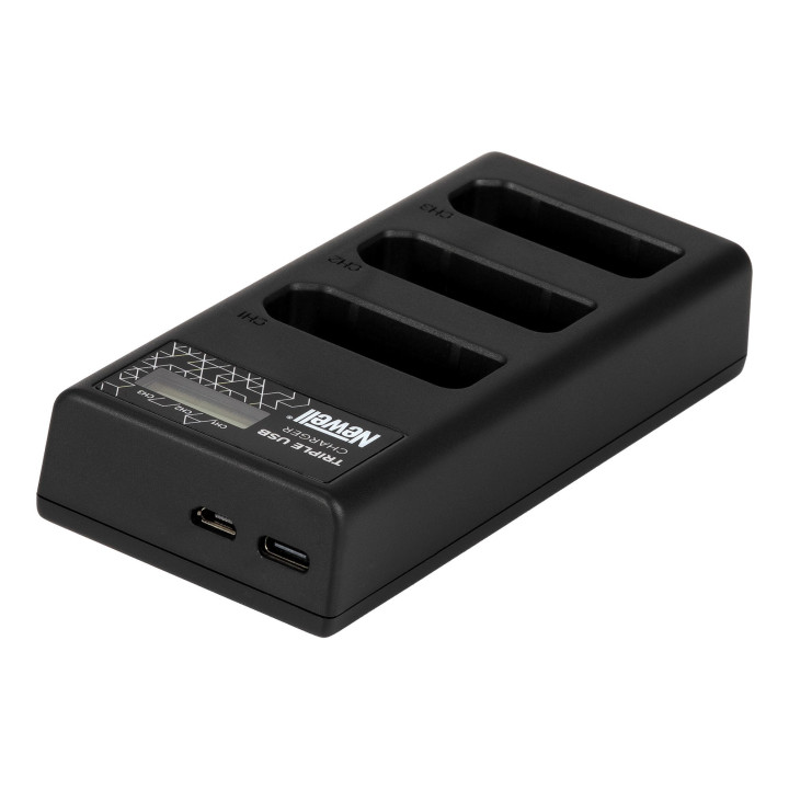 Ładowarka trzykanałowa CD-USB-C do akumulatorów EN-EL14 do Nikon