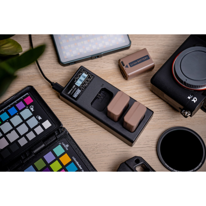 Ładowarka trzykanałowa CD-USB-C do akumulatorów NP-FW50 do Sony
