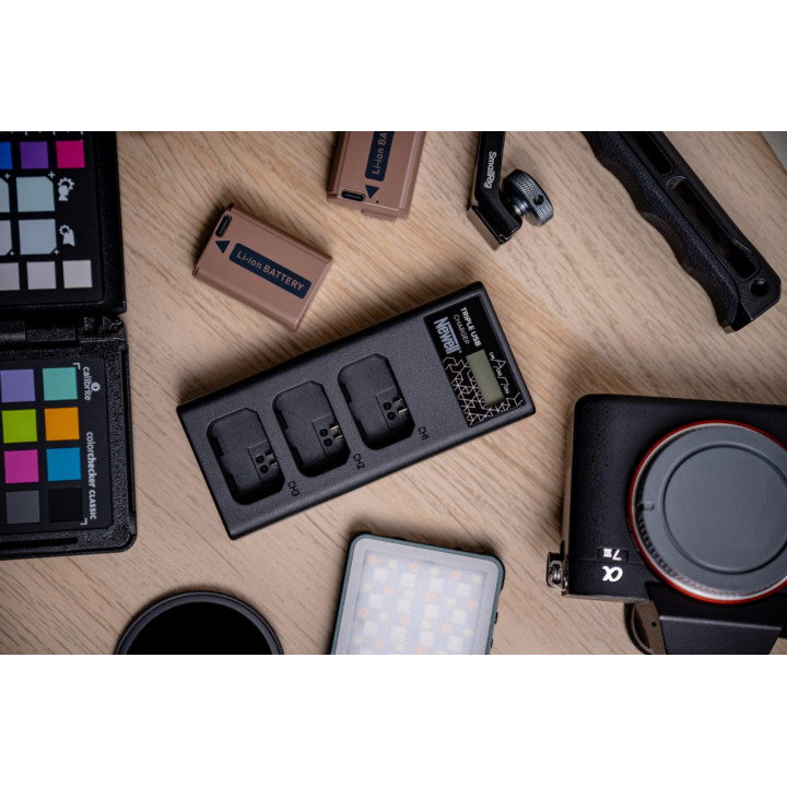 Ładowarka trzykanałowa CD-USB-C do akumulatorów LP-E6 do Canon