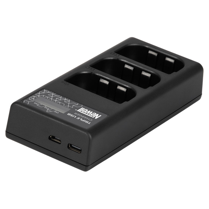 Ładowarka trzykanałowa CD-USB-C do akumulatorów LP-E6 do Canon