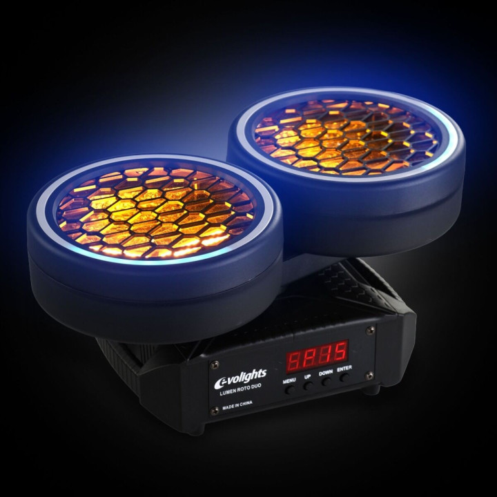 Ruchomy efekt oświetleniowy LED DMX 6x40W WW EVOLIGHTS LUMEN ROTO DUO