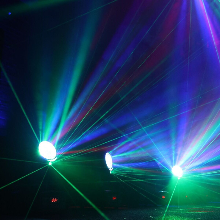 Głowica ruchoma FX LED DMX gobo beam ring laser zielony 50 mW