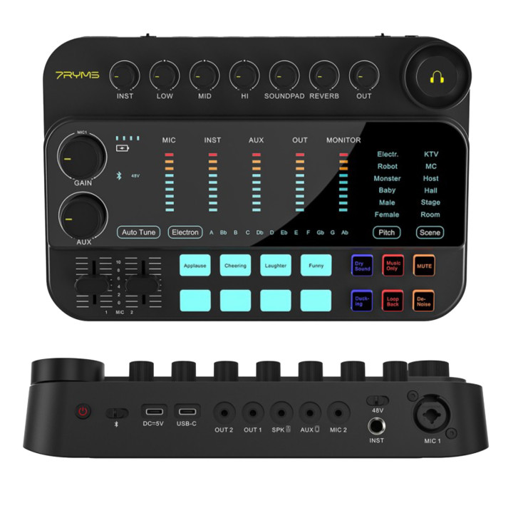interfejs audio 7Caster SE2 - XLR / 3,5mm / jack 6,35mm / Bluetooth