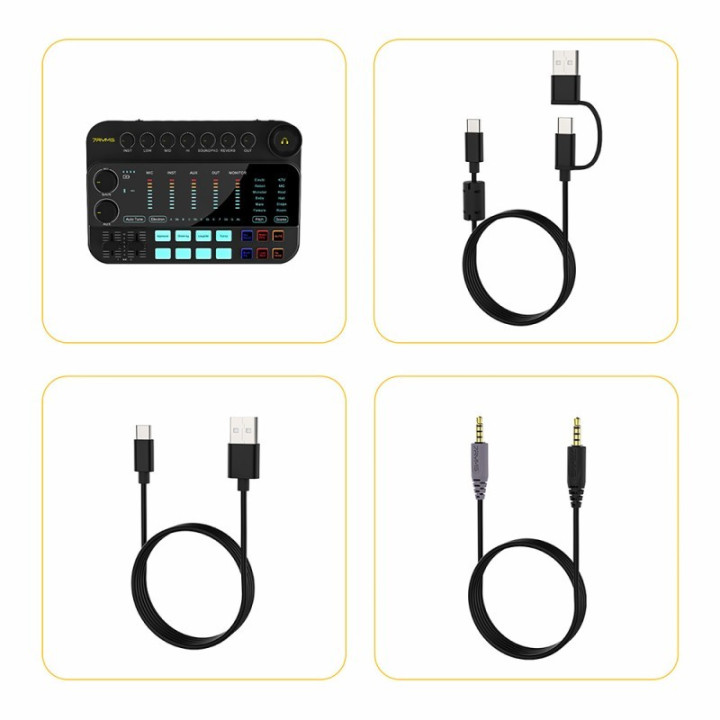 interfejs audio 7Caster SE2 - XLR / 3,5mm / jack 6,35mm / Bluetooth