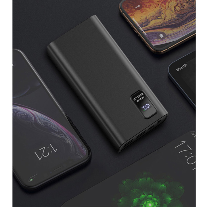 POWERBANK 30000mAh czarny PD 3.0 QC 3.0 LED PLATINET