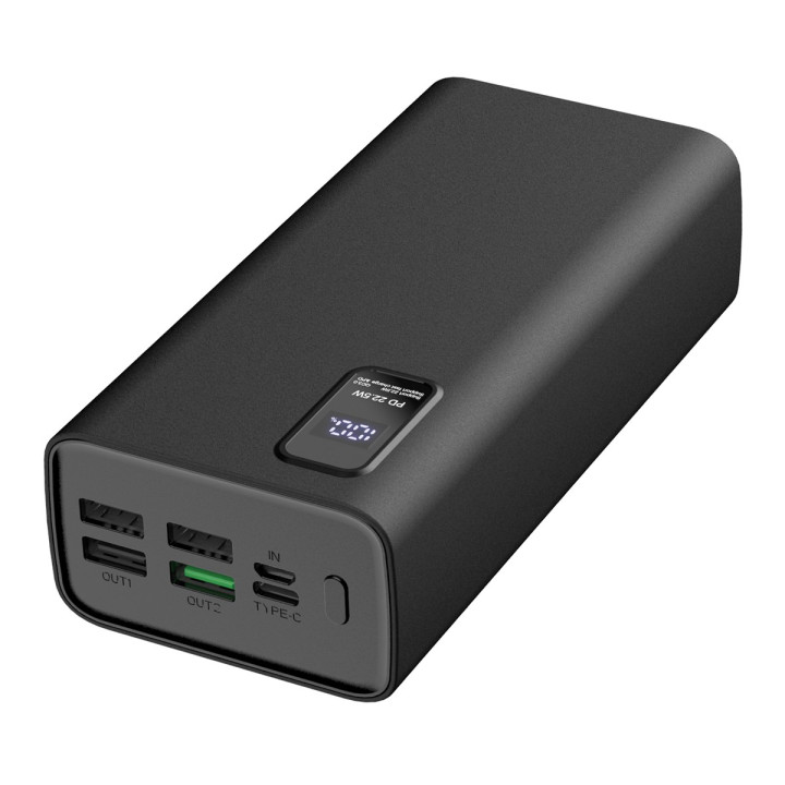 POWERBANK 30000mAh czarny PD 3.0 QC 3.0 LED PLATINET