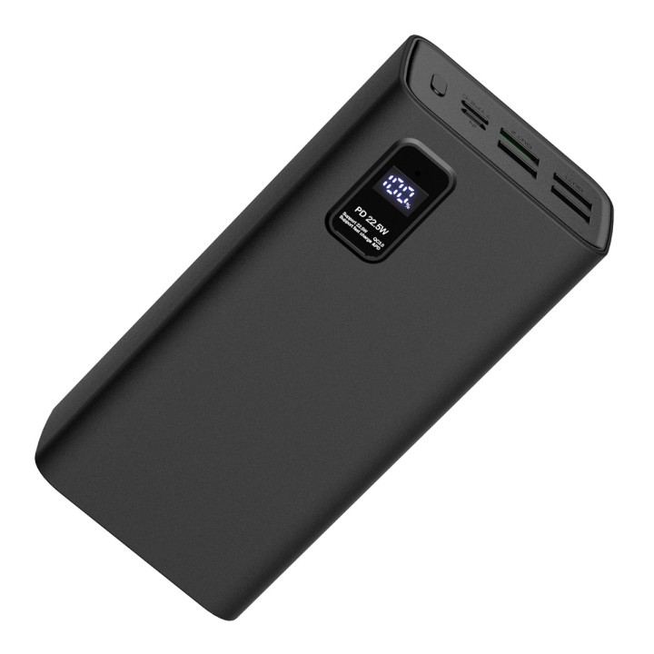 POWERBANK 30000mAh czarny PD 3.0 QC 3.0 LED PLATINET