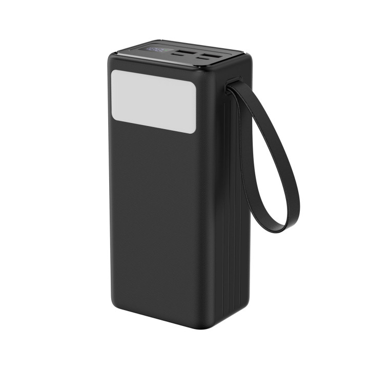 Power Bank 40000 mAh 65W PowerDelivery Latarka + Kabel 1m USB-C