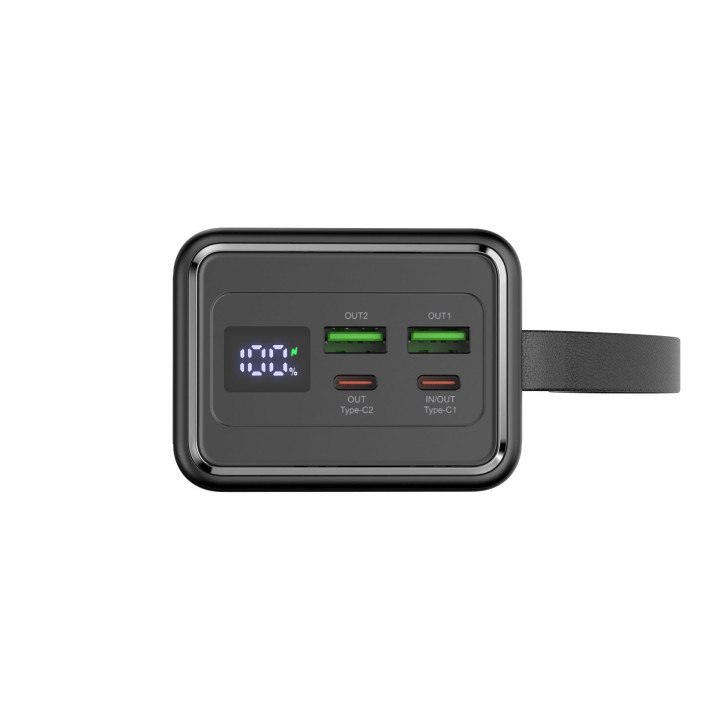 Power Bank 40000 mAh 65W PowerDelivery Latarka + Kabel 1m USB-C